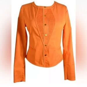 Elie Tahari Vibrant Orange Jacket 6